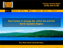 Tablet Screenshot of fourcolumnsrealty.com